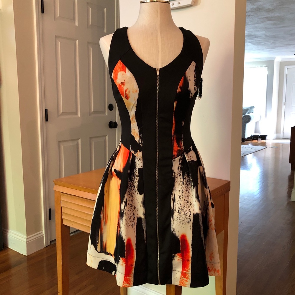 Fit & Flare Zip Up Dress NWOT